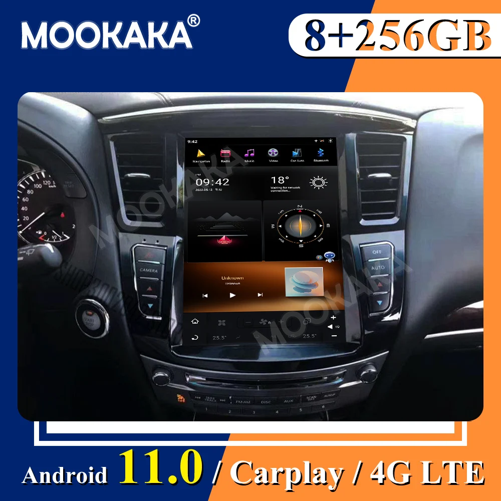 

8 + 256 ГГц для Infiniti QX60 Android 11 Автомобильный мультимедийный проигрыватель Тесла стиль вертикальный экран радио магнитофон авто