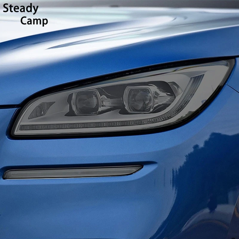 

Защитная пленка для автомобильных фар, 2 шт., Прозрачная черная наклейка из ТПУ для восстановления винила для Линкольна Corsair 2019 2020, аксессуар...