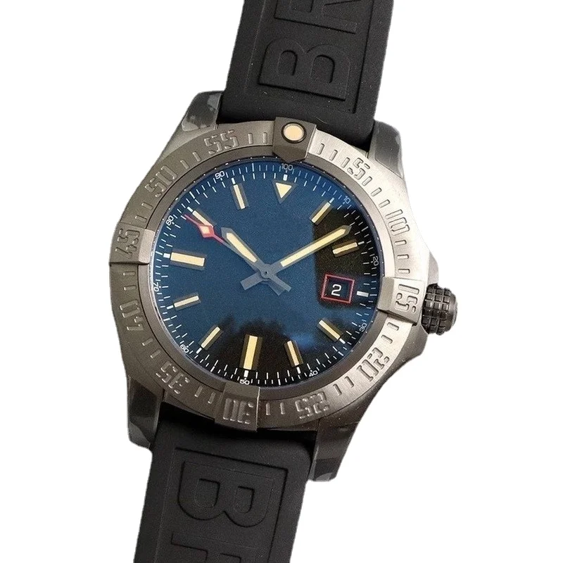 

Мужские механические часы Мстители автоматические черные резиновые