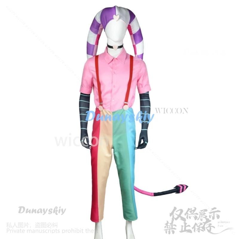 Аниме мультфильм Helluvaa косплей Fizzarolli костюм униформа комбинезоны шляпа спальные