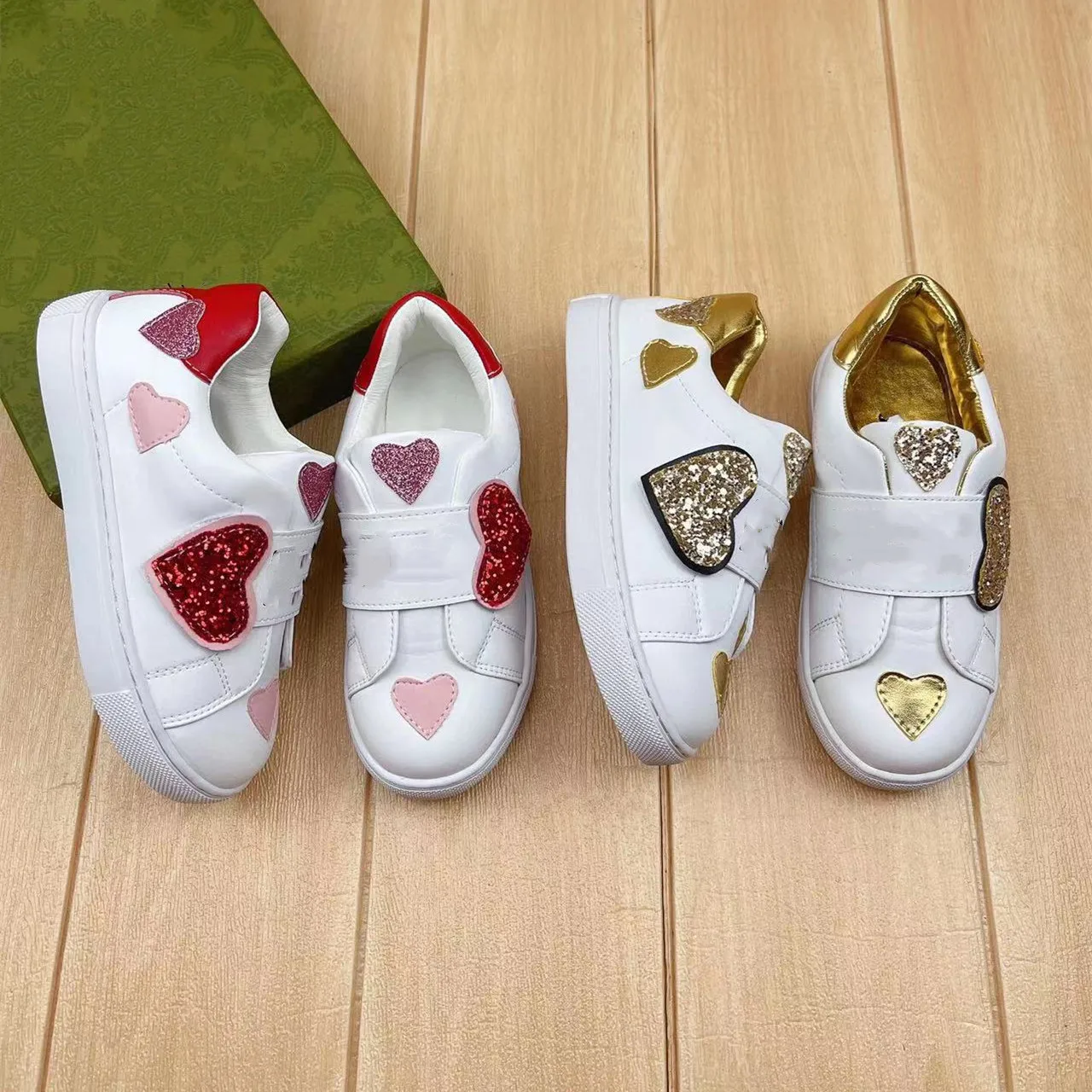 

2022, Брендовая обувь на плоской подошве для девочек и мальчиков, белого и розового цветов