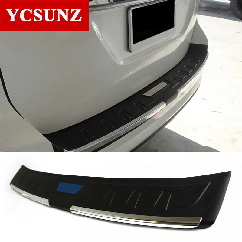 Car Rear Bumper Step Protector Parts Rear Step Trim For Toyota Fortuner Hilux Sw4 2016 2017 2018 2019 Accessories YCSUNZ