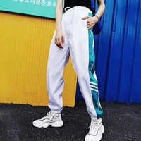 pants sport graphic sweatpants women korean hippie punk baggy harem white black jogger pants high waist jogging femme oversize