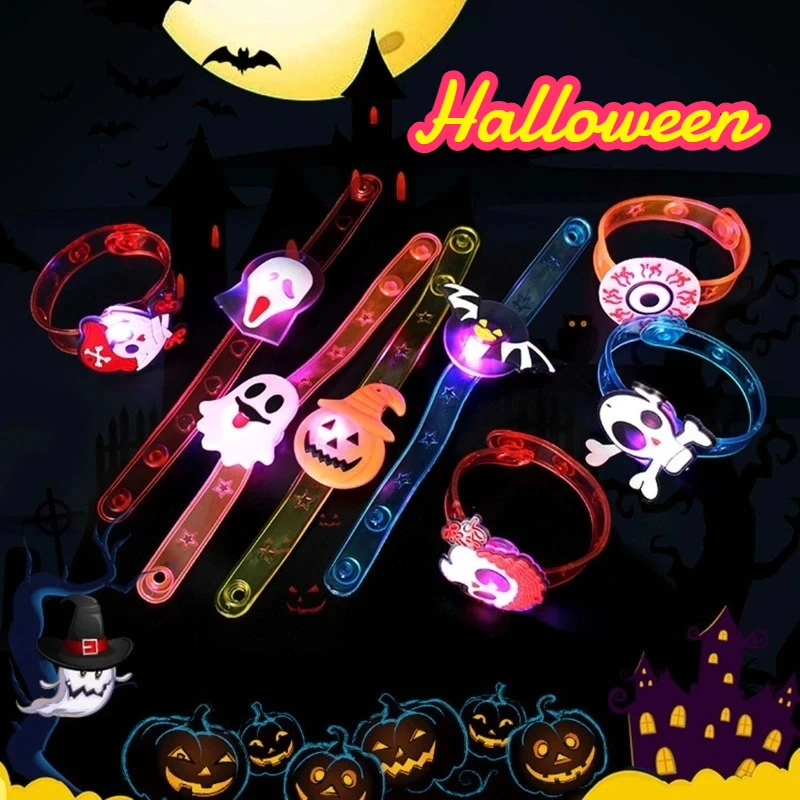 Детский Светящийся В Темноте Браслет На Хэллоуин, Мягкий Портативный ...