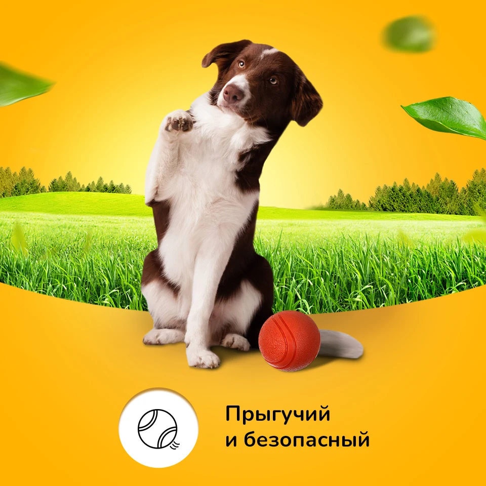 Резиновый мяч-игрушка для собак &quotSUPER ЁЖ&quot РА-024 диаметр 7см.