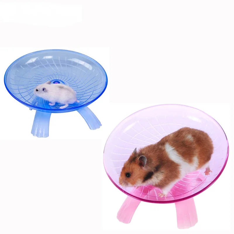 

Hamster Flying Saucer Wheel Jogging Running Spinner for Rat Gerbils Mice Chinchilla Guinea Pig Squirrel and Other Small Animal