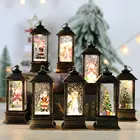 Рождественский фонарь с вращающимися блестками, Рождественский Снежный шар, имитация снежного устройства, фонарь, новогодний фонарь, снег