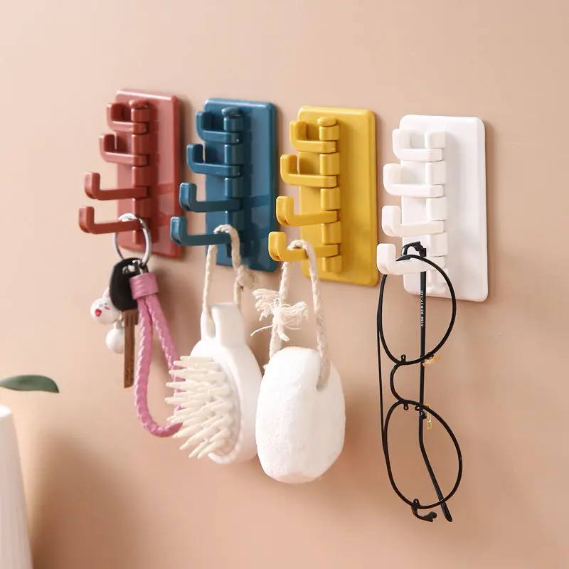 

Nano Hooks Stickers Punch Free Traceless Strength Adhesive Kitchen Bathroom Wall Hooker Sticky Key Hats Bags Holder Hangers