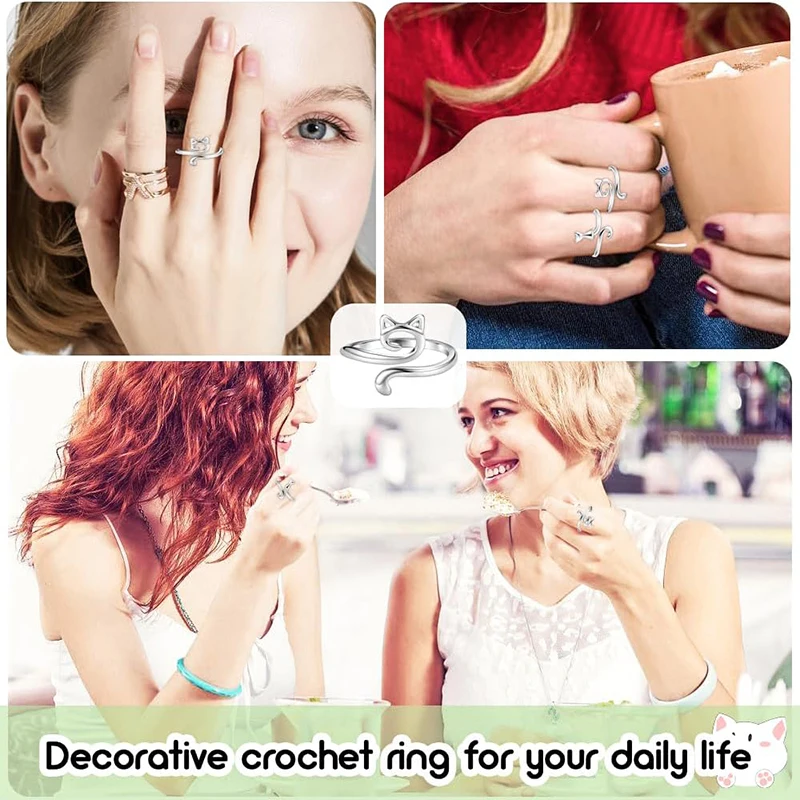 Кольца для вязания крючком 3 шт. кольца