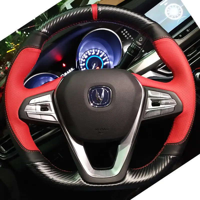

Сделай Сам Кожаная кожа с ручной строчкой для Changan CC E-star Alsvin CS35 CS95 Eado XT Raeton Oulove CS75 аксессуары