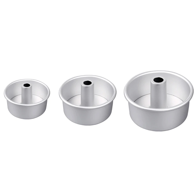 

Антипригарная форма для выпечки, 4 дюйма, 6 дюймов, 8 дюймов, анодная круглая полая форма Qifeng для торта, форма для дымохода