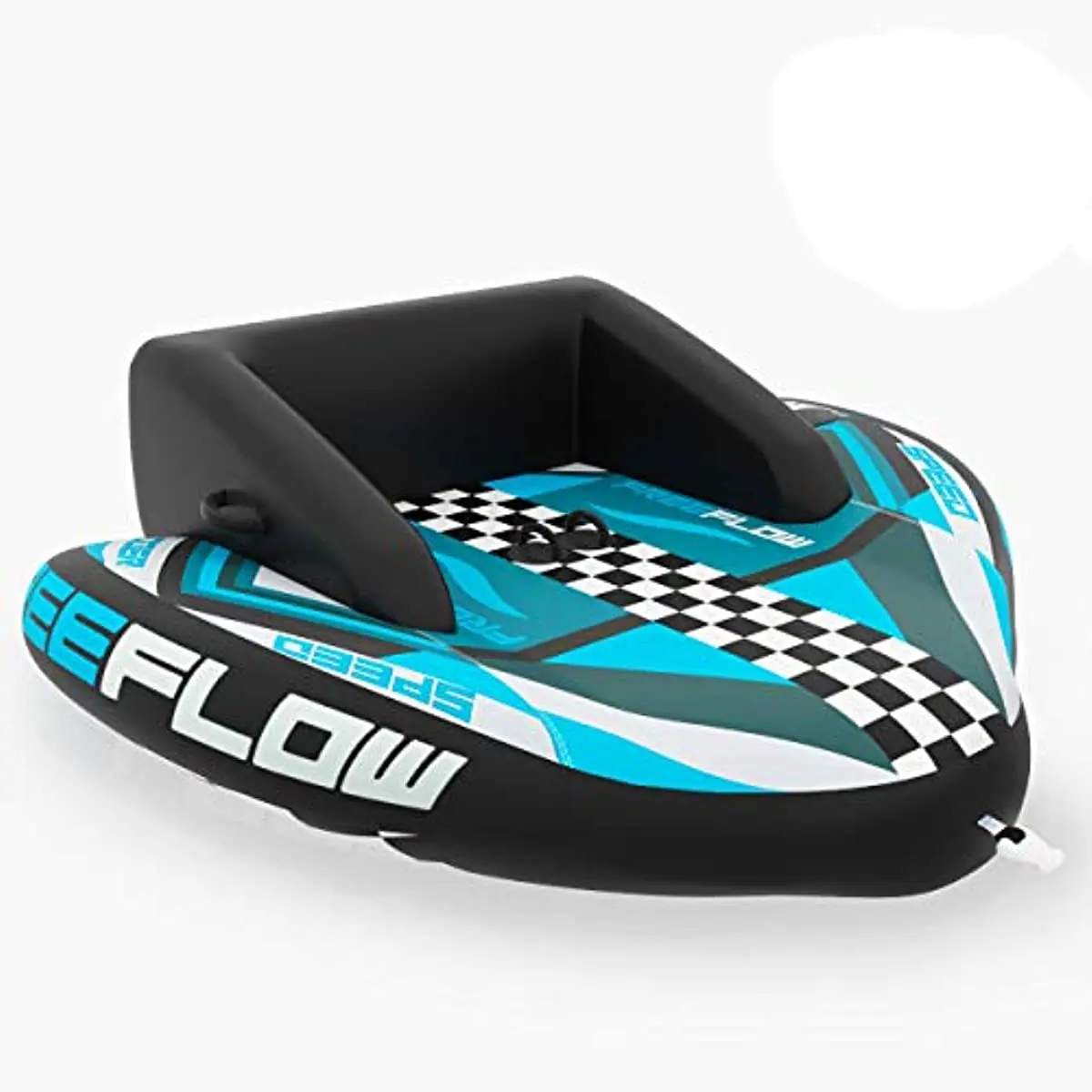 

Watersports Inflatable Pull Boats/Tubes/Towables w/ Foam Seats, PVC Bladder, Handles - SereneLife SLTOWBL20