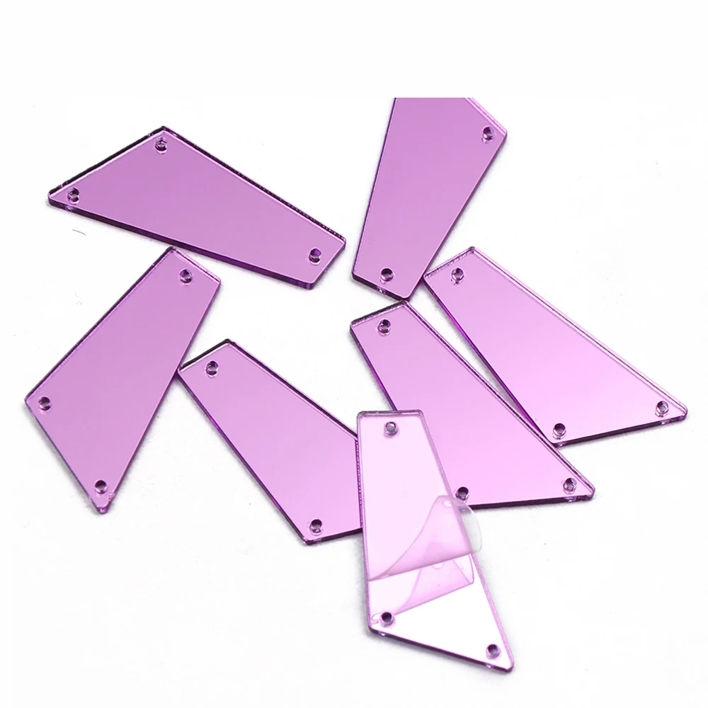 Янруо 30 шт блестящие акриловые Пришивные зеркала кристаллы Швейные аксессуары