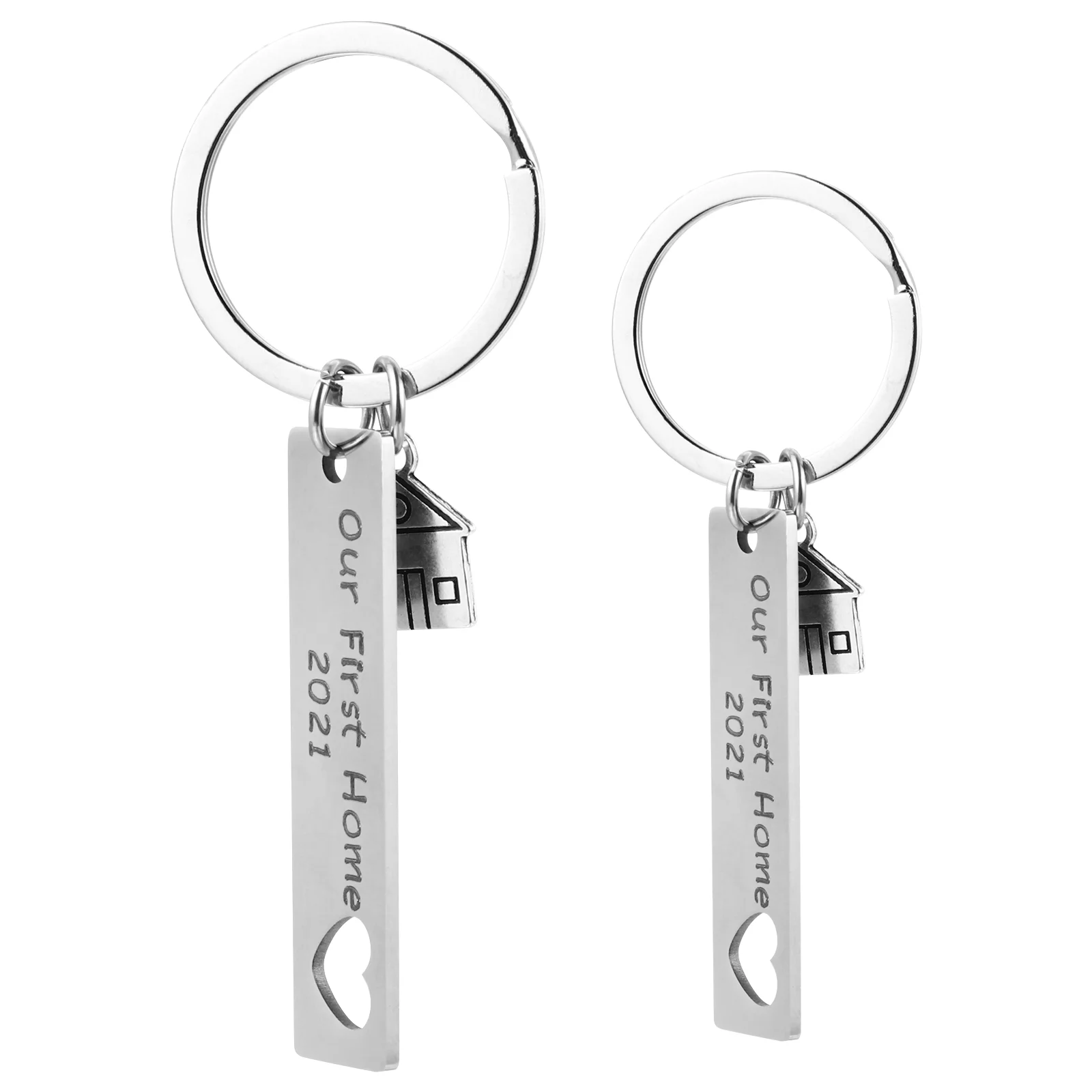 

Home Our House First Present Key Ring Moving Pendant Keychaincouple Homeowner Heart Hollow New Closing Realtor Keyring Charms