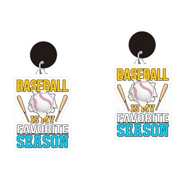 

Newly Baseball Acrylic Charm Earring For Women Epoxy Scream Baseball Is My Favorite Dangle Earrings Jewelry Free Shipping