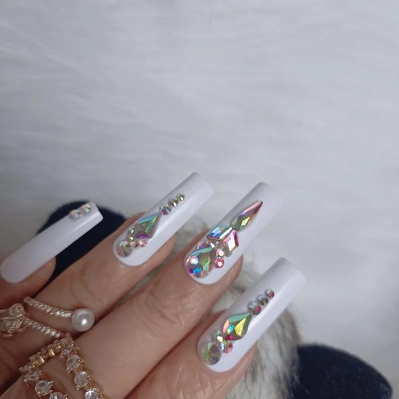 24 шт. Роскошные ювелирные изделия с широким кристаллом полные бриллиантами