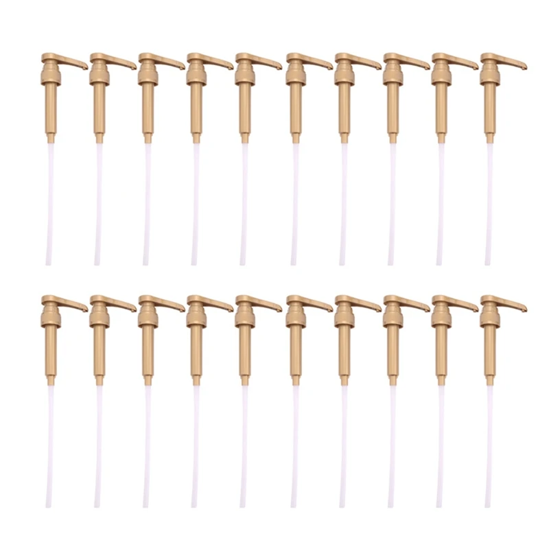 

20 Pcs Coffee Milk Tea Dispenser Syrup Pump Black Liquid Dispenser For Torani Syrup 8Ml Juice Bottle Dispenser Pump