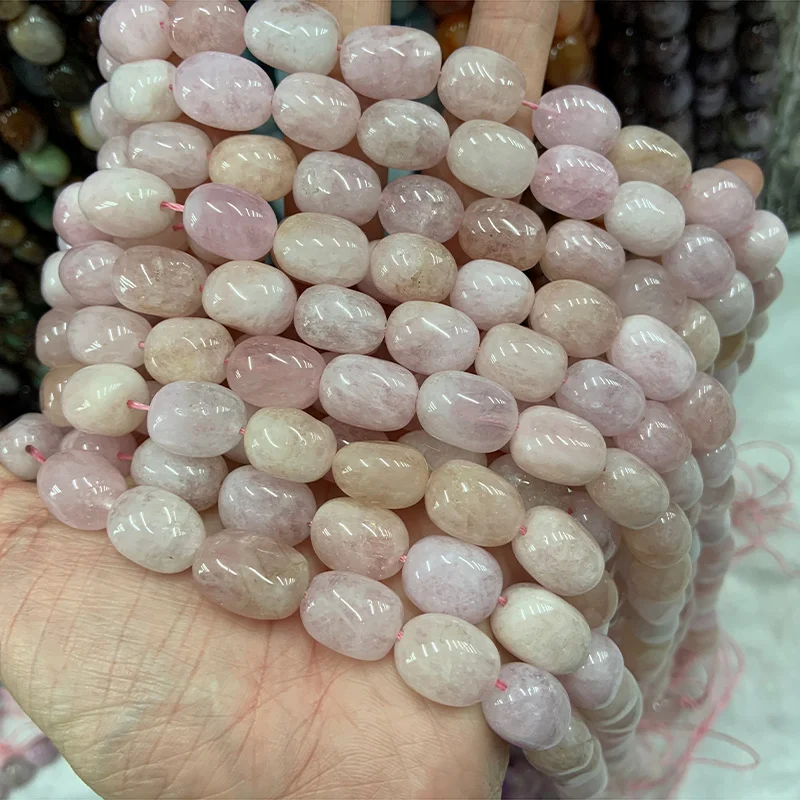Натуральный Морган Лепидолит хризопасный камень бусины 15 дюймов картофель