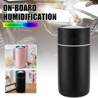 new 320ml car humidifier usb powered colorful led night light mini cup humidifier car air purifier 2 modes car home accessories