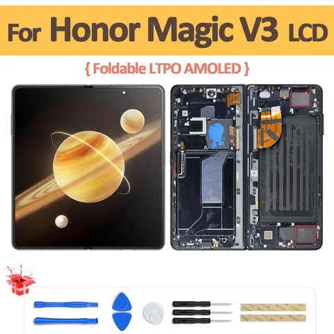 7,92 "складной AMOLED для Honor Magic V3, ЖК-дисплей, дигитайзер сенсорного экрана в сборе для Magic V3 FCP-N49, замена экрана
