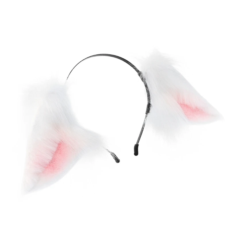 Повязка на голову с ушками лисы головные уборы обруч для волос пушистыми в стиле