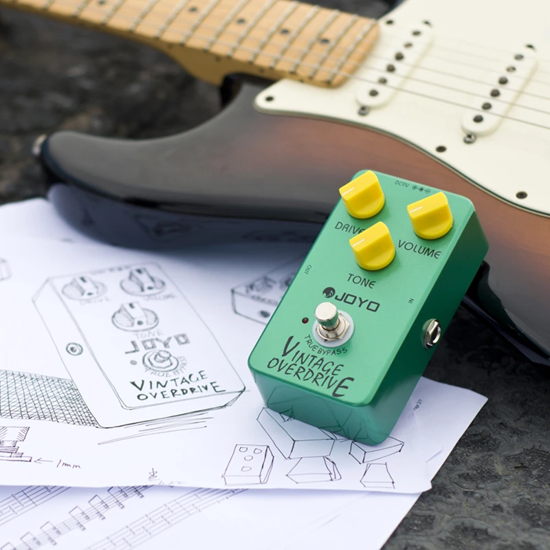 JOYO JF-01 Классическая винтажная Педаль Overdrive для отображения электрической гитары -