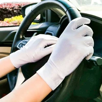 woman gloves for summer sunscreen driving gloves female thin cotton sweet solid color non slip touchscreen breathable