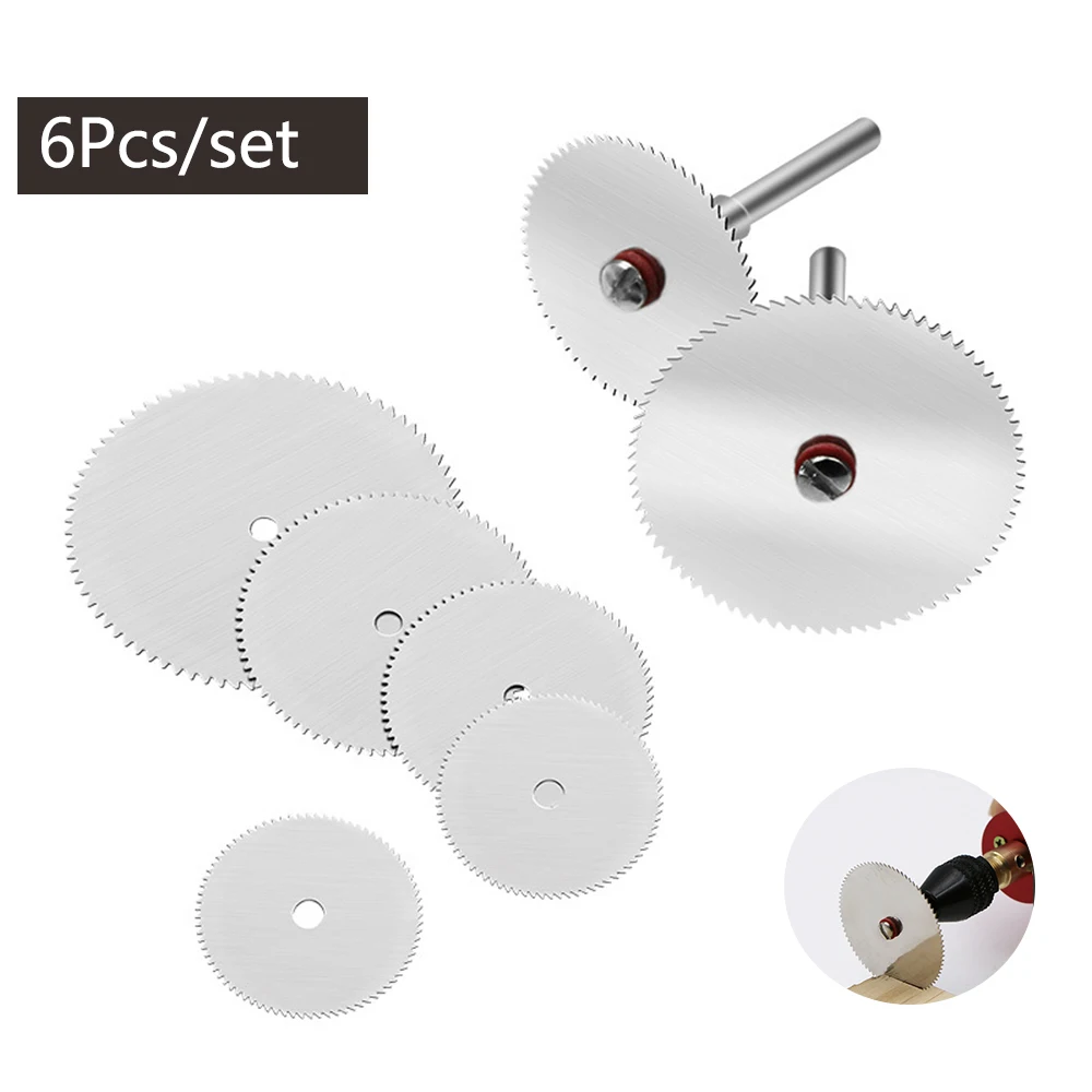 

Диск для резки металла из нержавеющей стали с 1 оправкой, 6 шт./набор