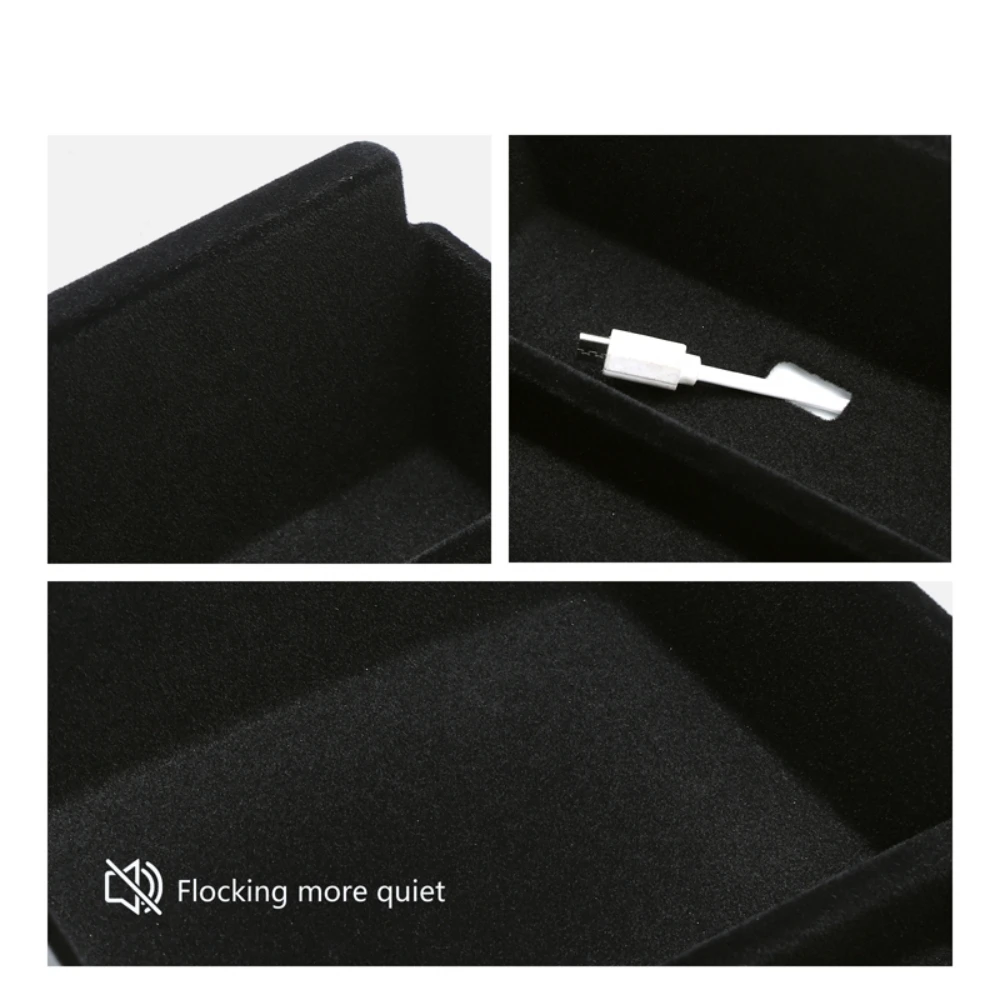 Флокирующий центральный органайзер для консоли Tesla Model S модель X