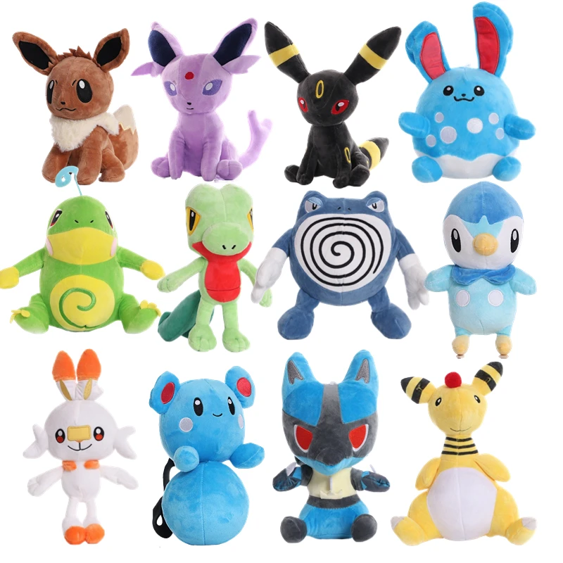 

40 Style Pokemon Plush Doll Eevee Lucario Scorbunny Umbreon Blastoise Game Soft Stuffed Toys for Kids Pokemon Fan Gift