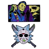 c2701 halloween horror enamel pin lapel pin for clothes brooches on backpack briefcase badge jewelry decoration gifts for friend