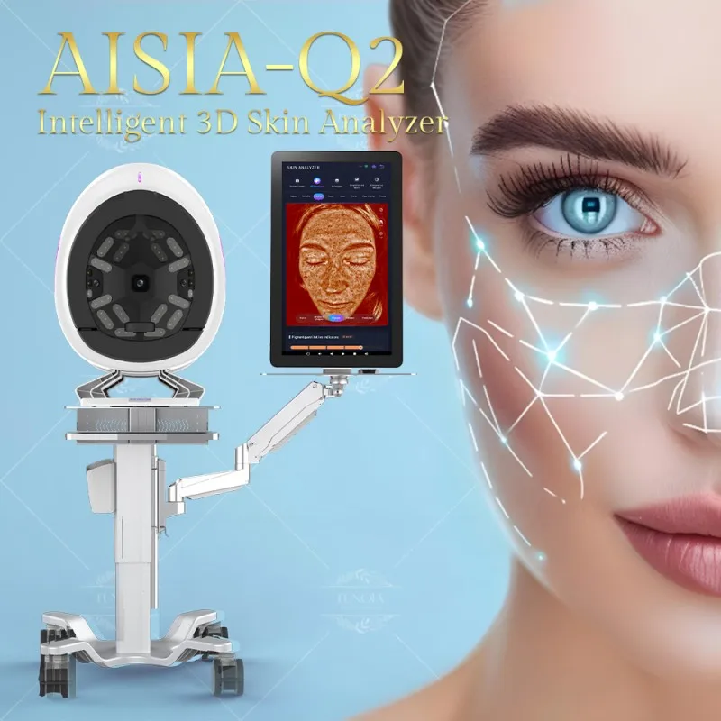 AISIA Q2 3D AI Анализатор кожи HD Сканер лица Тройная камера Детектор Спектра