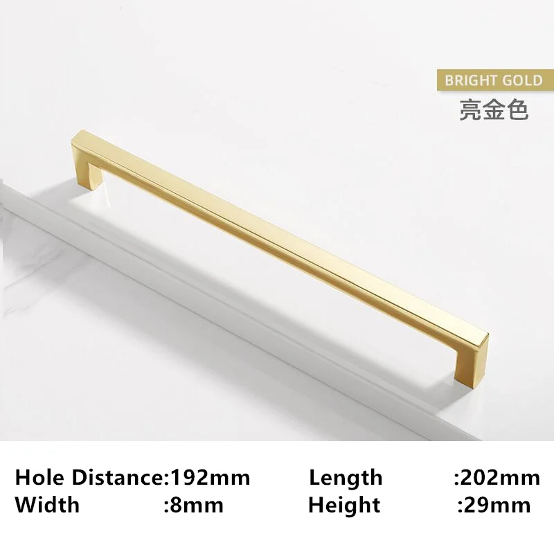 

Ручки для ящика, шкафа, мебели, кухонные ручки для шкафа, дверная ручка, мебель для ящика, кухонный квадратный золотой, серебристый, простой