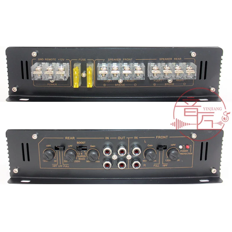 Car Audio Four-way Power Amplifier KL628 4-channel 12V6800W High