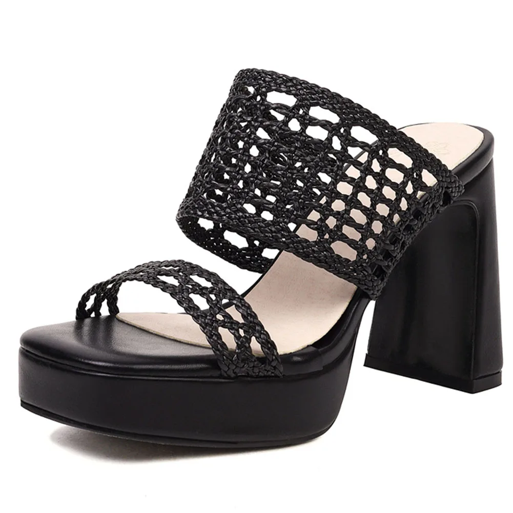 

2022 Women's Big Size 47 Platform High Heeled Women Pumps Sandal Shoes