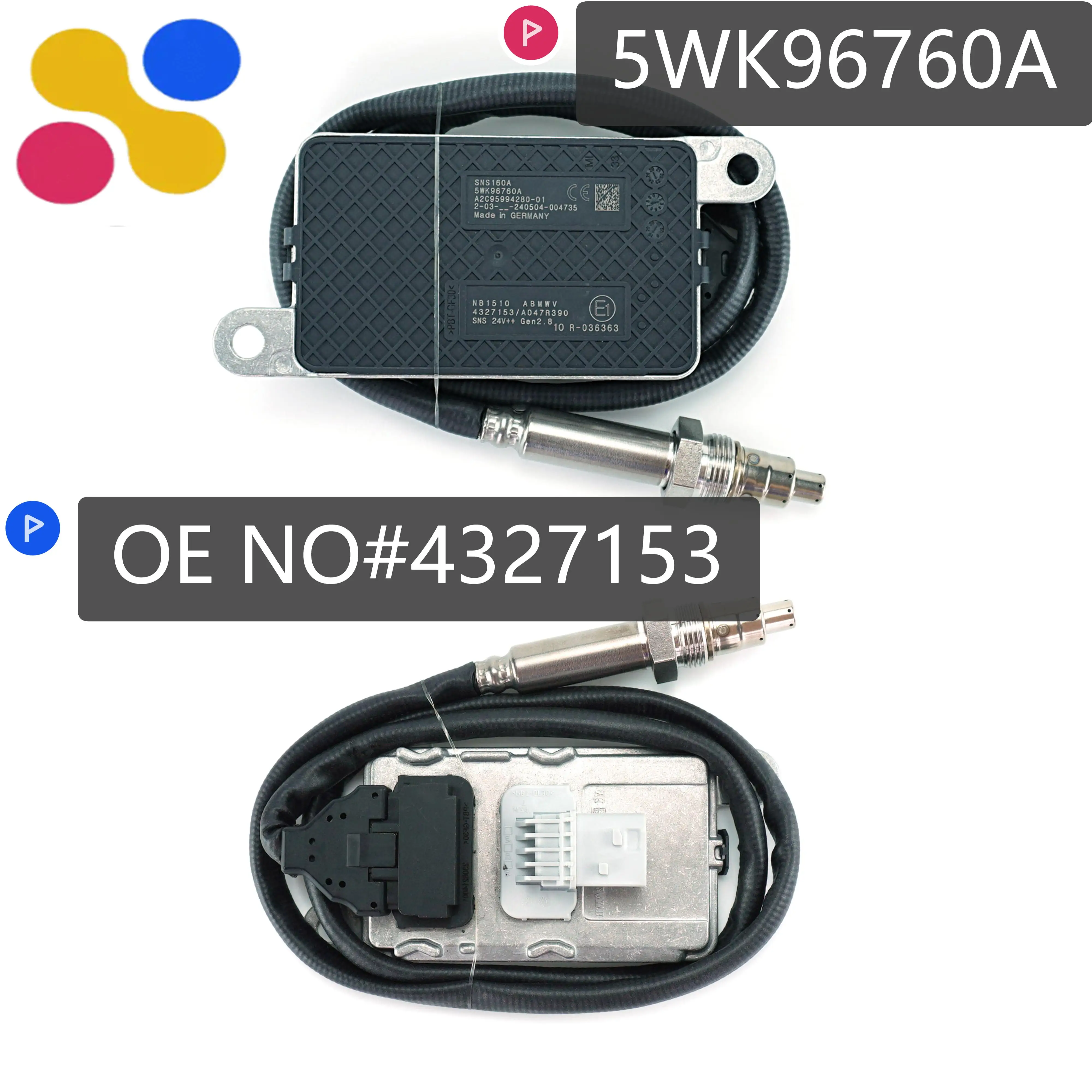 4327153 5WK96760A A047R390 A2C 95994200 SNS160 Оригинальный новый датчик оксида азота Nox Sensor для