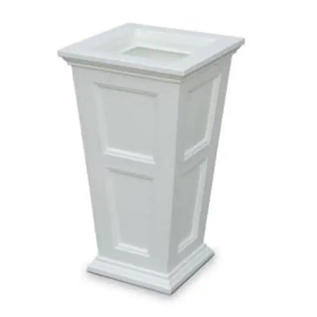 

28in Tall Planter - Polyethylene Planter - White (5829-W)