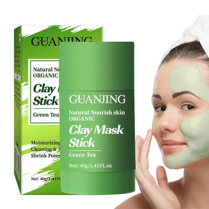 

Green Tea Cleansing Solid Face Mask Stick Remove Acne Blackhead Oil Control Deep Moisturizing Whitening Skin Care Beauty Health