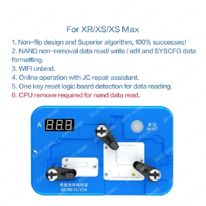 Программатор JCID JC NPX Nand для IPhone X SN Wifi BT Mac чтение/запись/редактирование