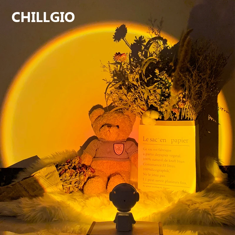 Миниатюрный астронавт CHILLGIO робот проекционный светильник прикроватная тумбочка
