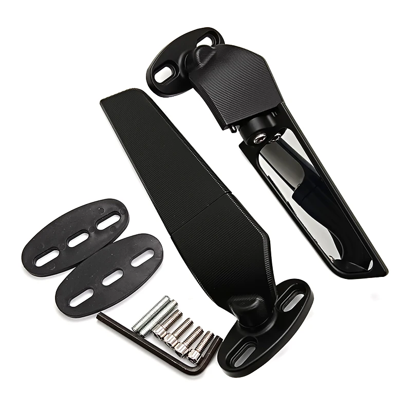 

2PCS Motorcycle Accessories Rearview Mirrors Wind Wing Adjustable Rotating Side Mirrors For Ninja 300 400 650 ZX6R CBR650R etc.