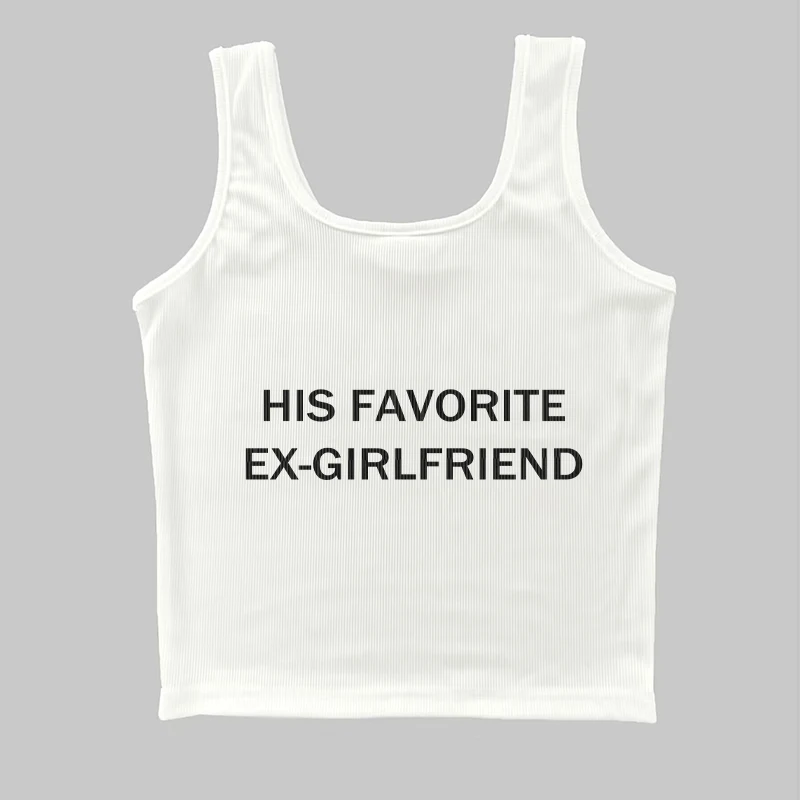 2000-е женский сексуальный топ на бретелях тонкие топы с буквенным принтом