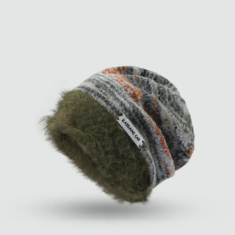 Осенне-зимние мягкие Меховые шапки со складками плюшевые модные толстые