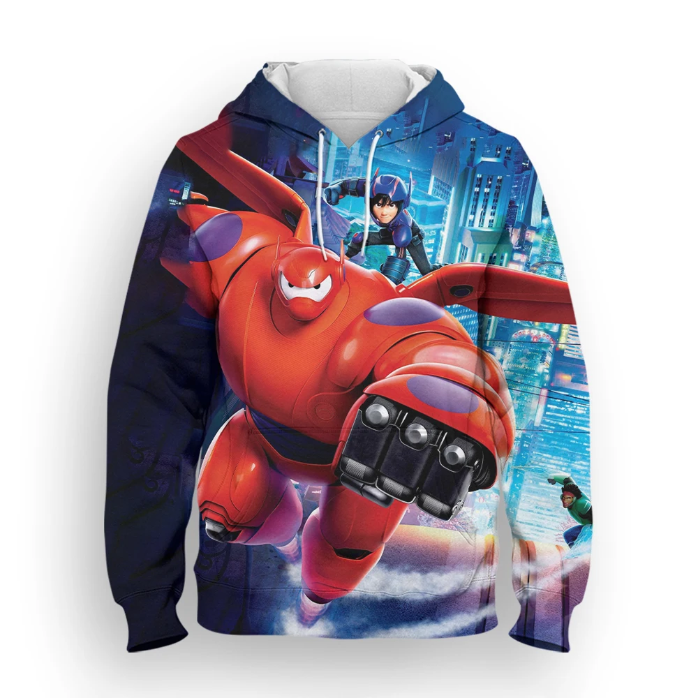 

Disney Super Marines Men's Hoodie Fashion Spring Autumn Cartoon Sweatshirt 3D Printing Harajuku Men's Sweater