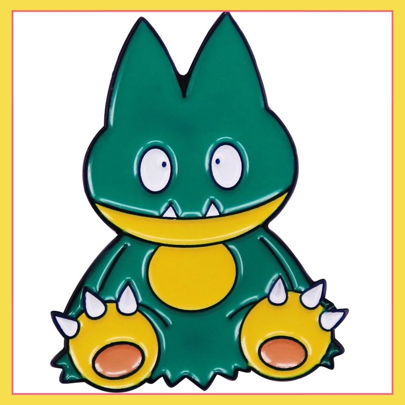 

Anime Peripheral Pokémon Little Kabimon Cartoon Brooch Enamel Pin School Bag Decoration Metal Badge Ornament Collection Toy Gift