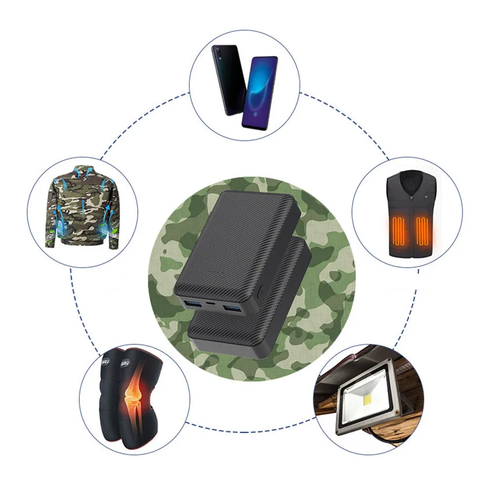 10000 мАч Power Bank Портативное зарядное устройство Внешний аккумулятор для обогрева