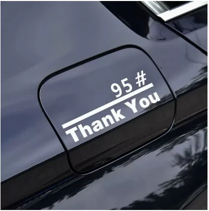 

Наклейка «Спасибо» персонализированная наклейка на крышку топливного бака автомобиля плюс No. 92 бензин 95 No 98 насадок масляного типа Черный Белый