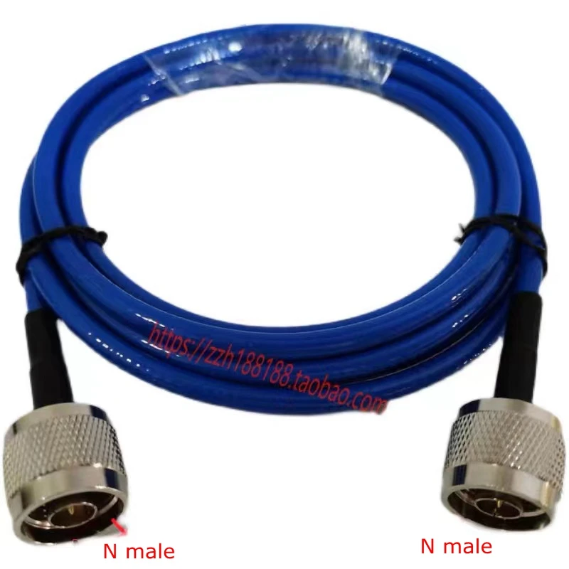 Купи RG142 Blue Soft Double Shielded Cable N Male Plug To L16 N Male Plug Connector RF Coaxial Pigtail Jumper RG-142 L16 Adapter за 394 рублей в магазине AliExpress