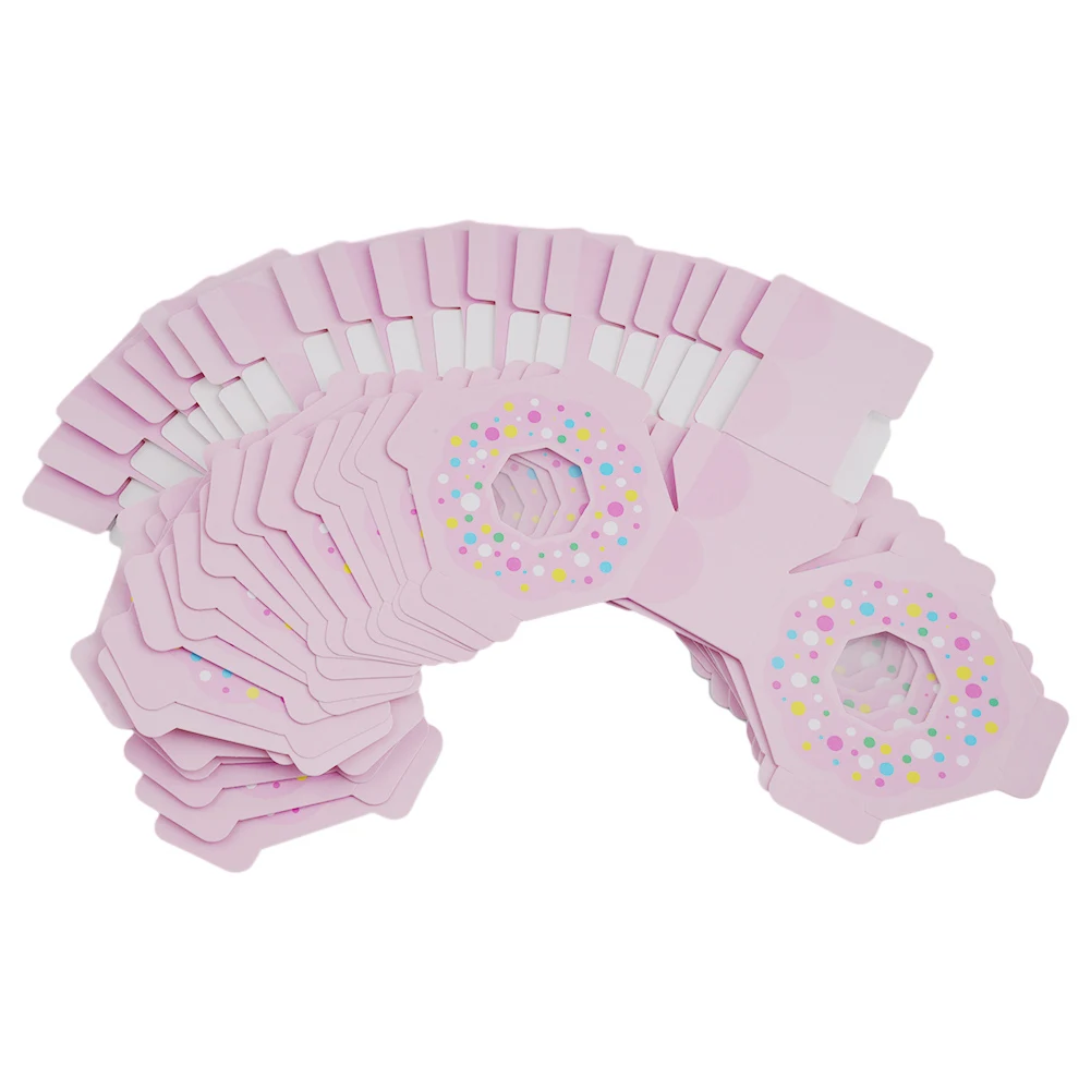 Sweet Chocolate Box Donut Theme Party Wedding Favor Gift Box 8*8*4cm Favors & Party Bag Fillers
