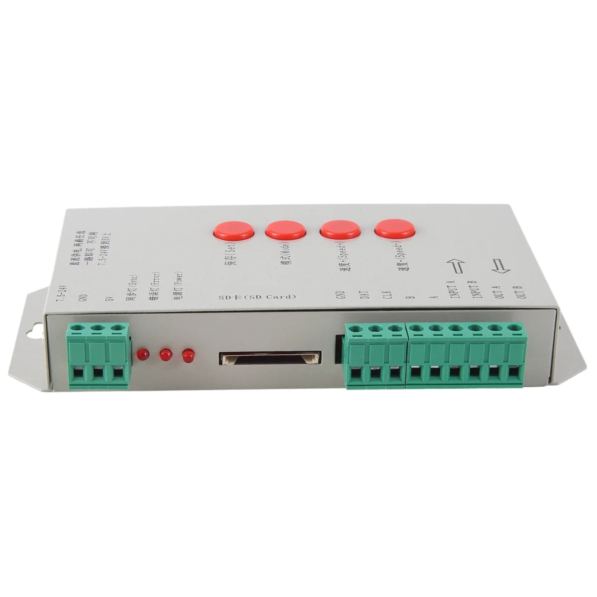 Светодиодный контроллер RGB T1000S SD-карта 2048 пикселей Контроллер для WS2801 WS2811 WS2812B SK6812